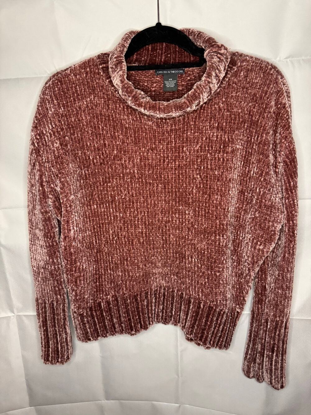 Chelsea & Theodore XS Pink Knit Sweater Coquette Super Soft